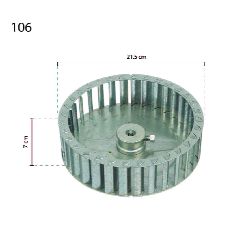 26-1471 - RUEDA DEL SOPLADOR 7-1/8D X 2W 1/2