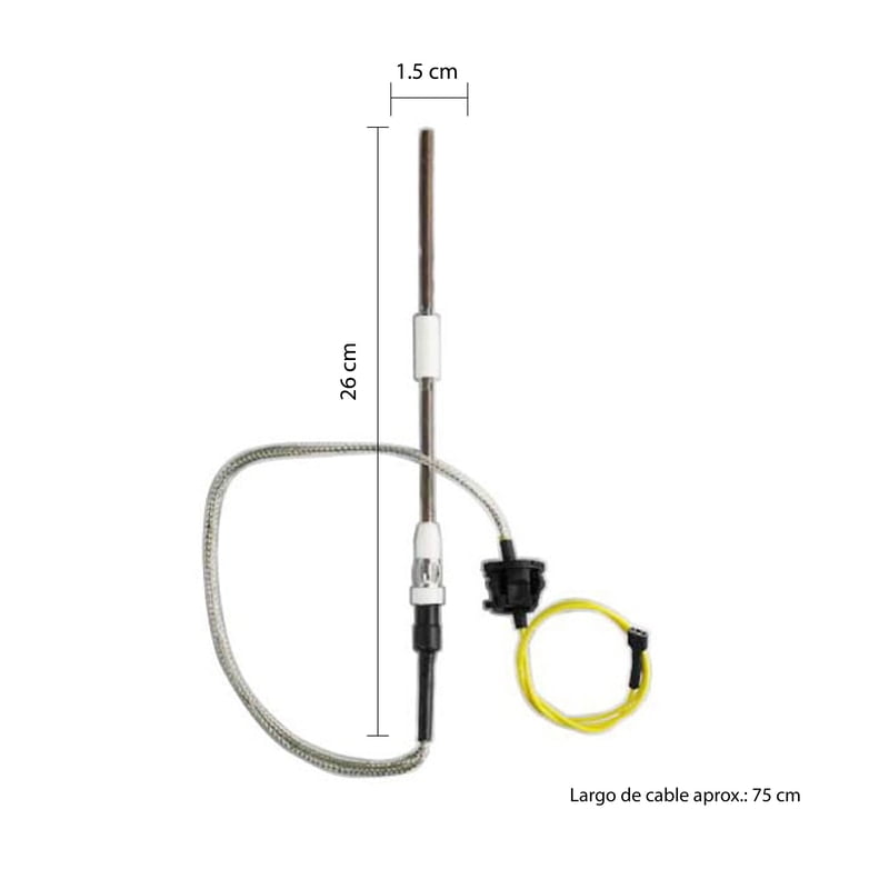 44-1569 (175535) SENSOR DE TEMPERATURA PARA QUEMADOR INFRARROJOS. APROX 7-1 / 2 DE LARGO DESDE LA BASE