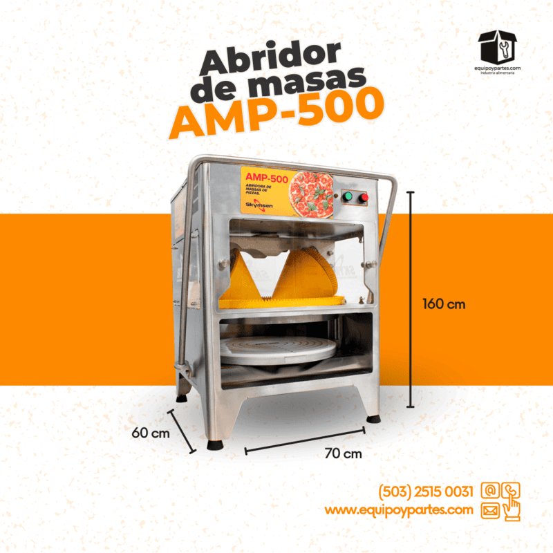 AMP-500 ABRIDORA DE MASAS PARA PIZZA