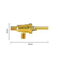 AR19-L1 "Valvula de paso con sistema de seguridad BTU: 33,000 Inlet: 1/8"" -27NPT Outlet: 3/8"" -27UNS-2A"