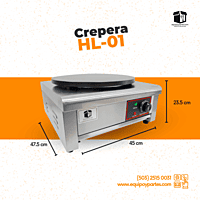 HL-01 CREPERA ELECTRICA DE UN PLATO