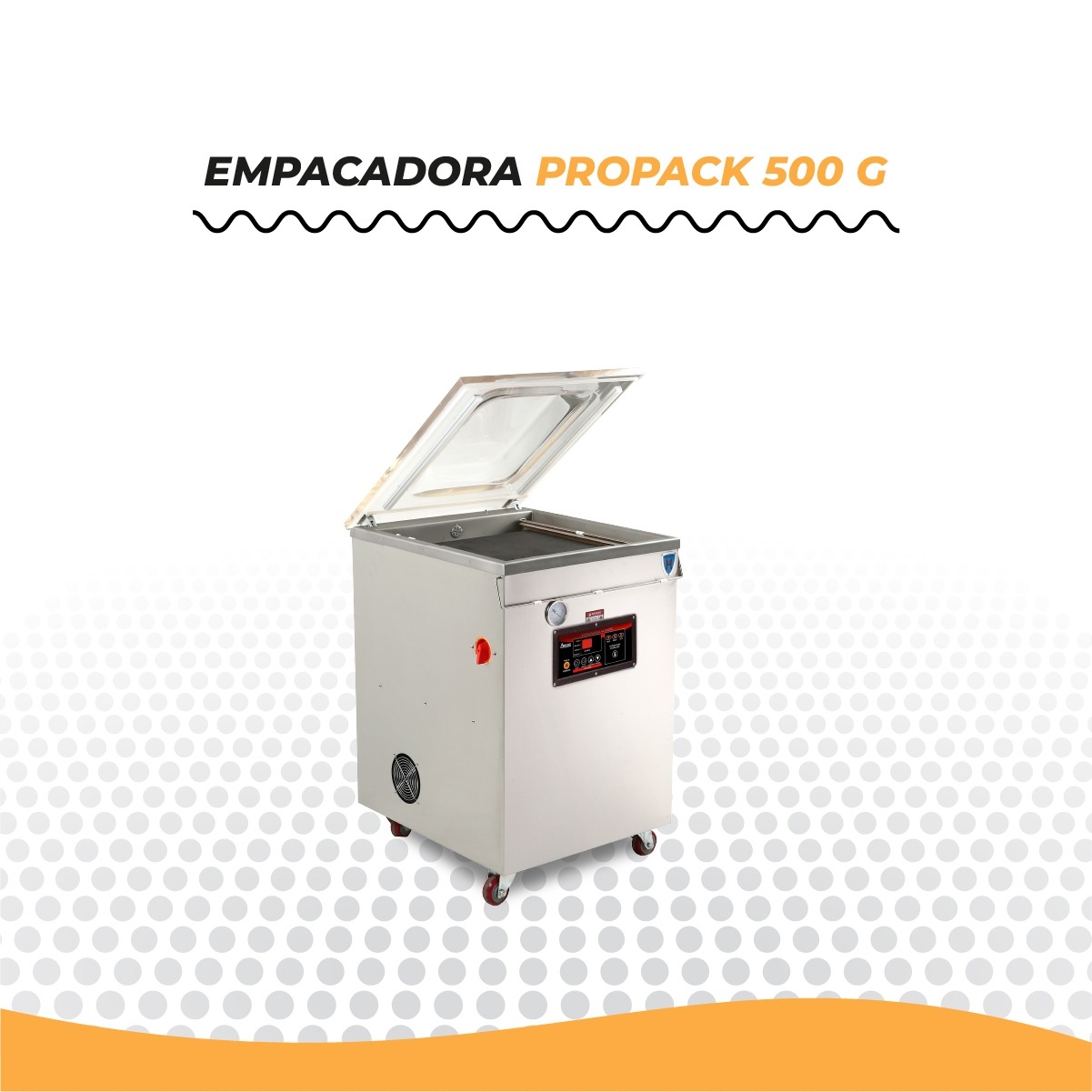 PROPACK-500G Empacadora al vacío móvil de 50 cm de sello CON INYECCION DE GAS, INERTE. PROPACK-500G Empacadora al vacío móvil de 50 cm de sello CON INYECCION DE GAS, INERTE.