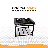M4D2 COCINA A GAS, 2 QUEMADORES SENCILLOS, DOS QUEMADORES DOBLES M4D2 COCINA A GAS, 2 QUEMADORES SENCILLOS, DOS QUEMADORES DOBLES