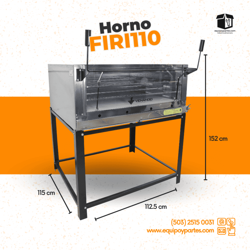 FIRI110 HORNO A GAS CON PIEDRA REFRACTARIA