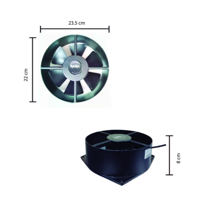 FRZN-R-0023 Ventilador de flujo axial
