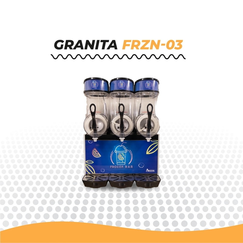 FRZN-03 MAQUINA DE GRANITAS, 3 TANQUES