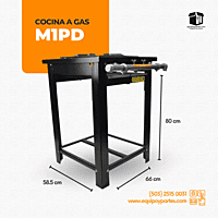 M1PD Cocina Maxi 1 quemador doble con pies
