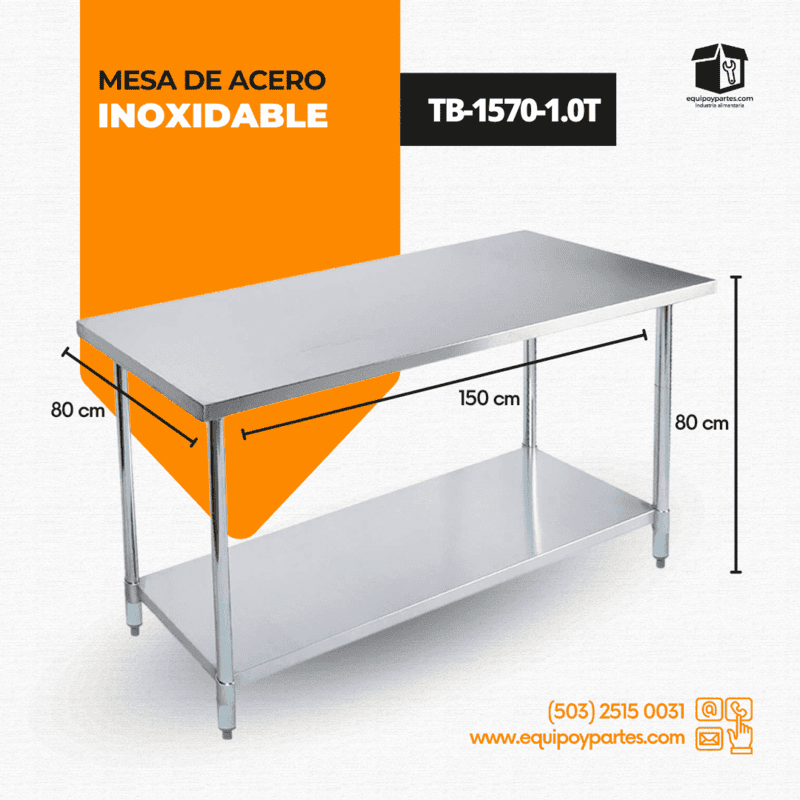 TB-1570-1.0T MESA DE TRABAJO DE ACERO TB-1570