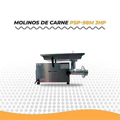 PSP-98MI MOLINO DE CARNE, BOCA EN ACERO INOXIDABLE #32, 3HP.