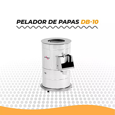 DB-10 PELADOR DE PAPAS DE 10KG, INOXIDABLE