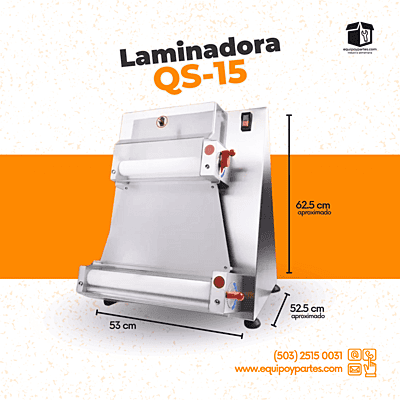 PZR-15 Cilindro laminador especial para pizzas PZR-15 Cilindro laminador especial para pizzas