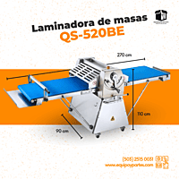 QS-520BE2 LAMINADORA DE MASA DE PISO, DE LUJO DE 520MM