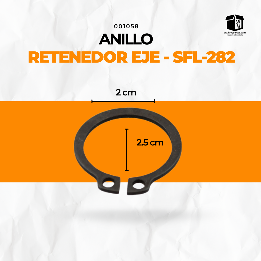 001058 ANILLO RETENEDOR EJE - SFL-282