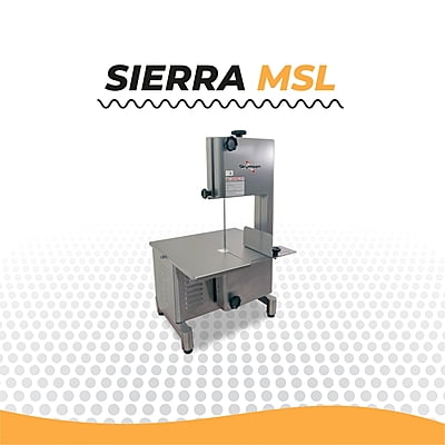 MSL SIERRA PARA HUESOS DE MESA, INOXIDABLE, 174 CM DE CINTA, 3/4 HP