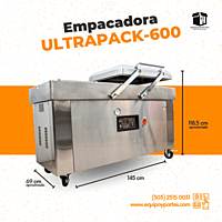 ULTRAPACK600 EMPACADORA AL VACÍO DE PISO, DOBLE CAMPANA CON DOBLE SELLO DE 60 CM ULTRAPACK 600